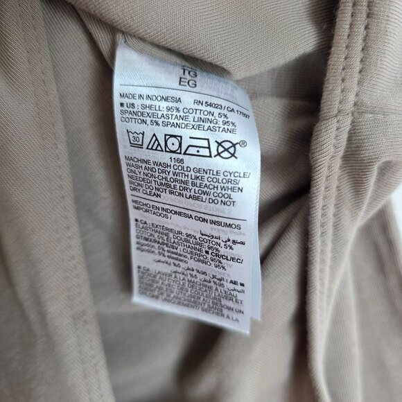 Old Navy Scoop Neck Bodysuit, Taupe Basic Long Sleeve T-Shirt, Casual Capsule - Picture 5 of 7